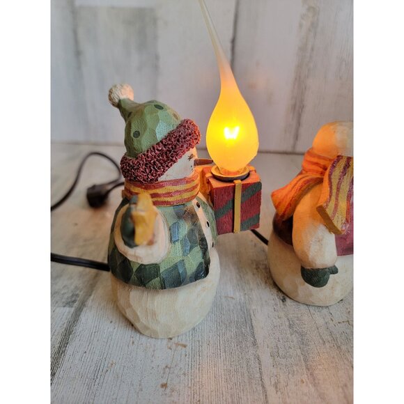 Crazy Mountain Snowman light up Xmas figure decor set - Picture 6 of 9